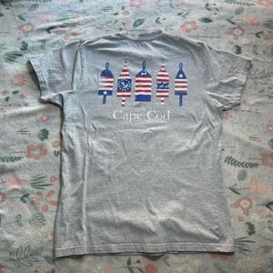 Patriotic Cape Cod Souvenir Tee Shirt M - Nautical Americana Coastal 4th of July